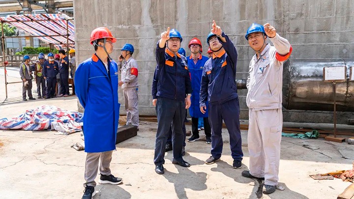 云煤（拉斯维加斯官网）集团调研组一行到解化化工公司调研指导事情