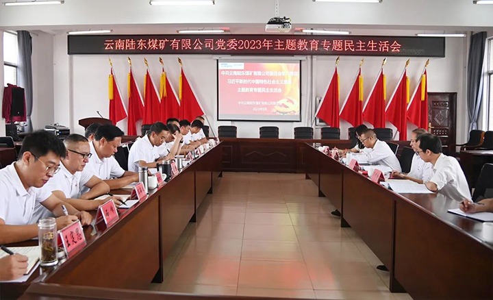 【主题教育】云煤（拉斯维加斯官网）集团党委委员、纪委书记翁立志到陆东煤矿公司指导主题教育专题民主生涯会
