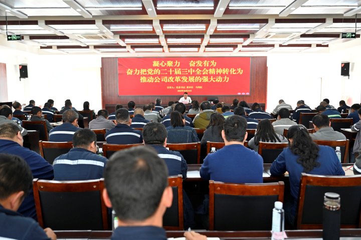 凝心聚力 高昂有为——先锋煤业开展党的二十届三中全会精神系列宣讲运动