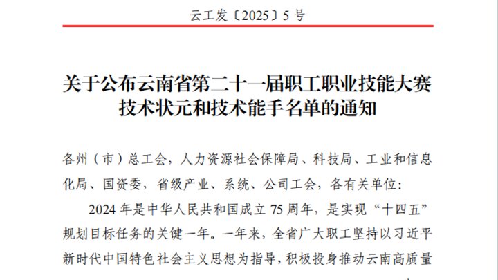 点赞！云煤集团20名职工在省级手艺大赛中斩获多项声誉